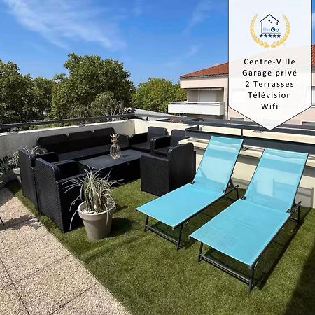 Bngo I Immense Rooftop Lyon I 2 Chambres, 4 Places Parkings, 2 Immenses Terrasses, 8 Personnes Dış mekan fotoğraf